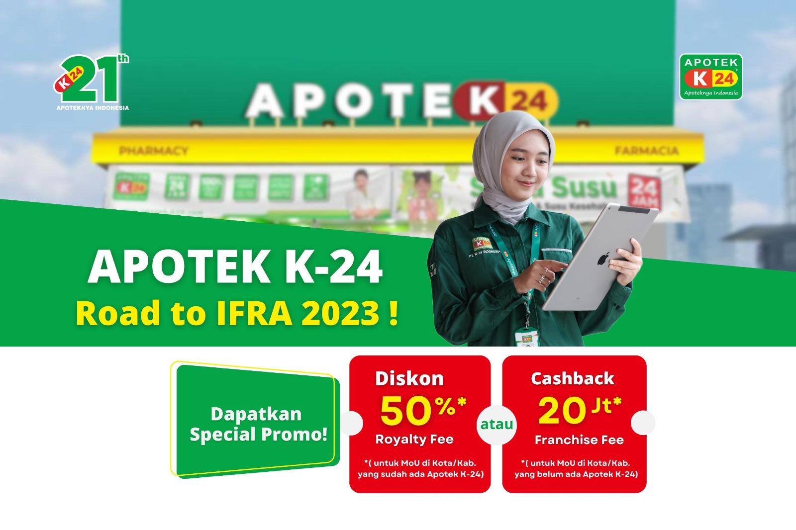 Hadir di IFRA Expo 2023, Apotek K-24 Berikan Promo Menarik!